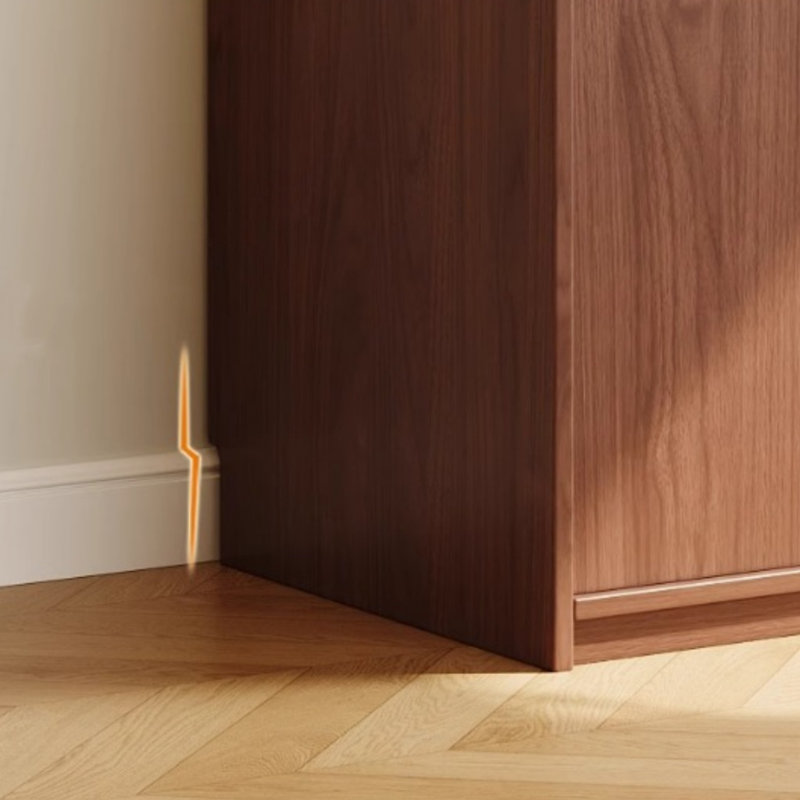 Retro Bone Line Wardrobe, 86.61" H x 47.24" W x 23.62" D