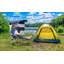 Chaise portable d'extérieur, chaise de camping, chaise avec auvent, chaise de pêche, chaise pliante avec auvent amovible, panneau solaire de 30 W, repose-pieds réglable et glacière (paquet de 1 bleu marine)
