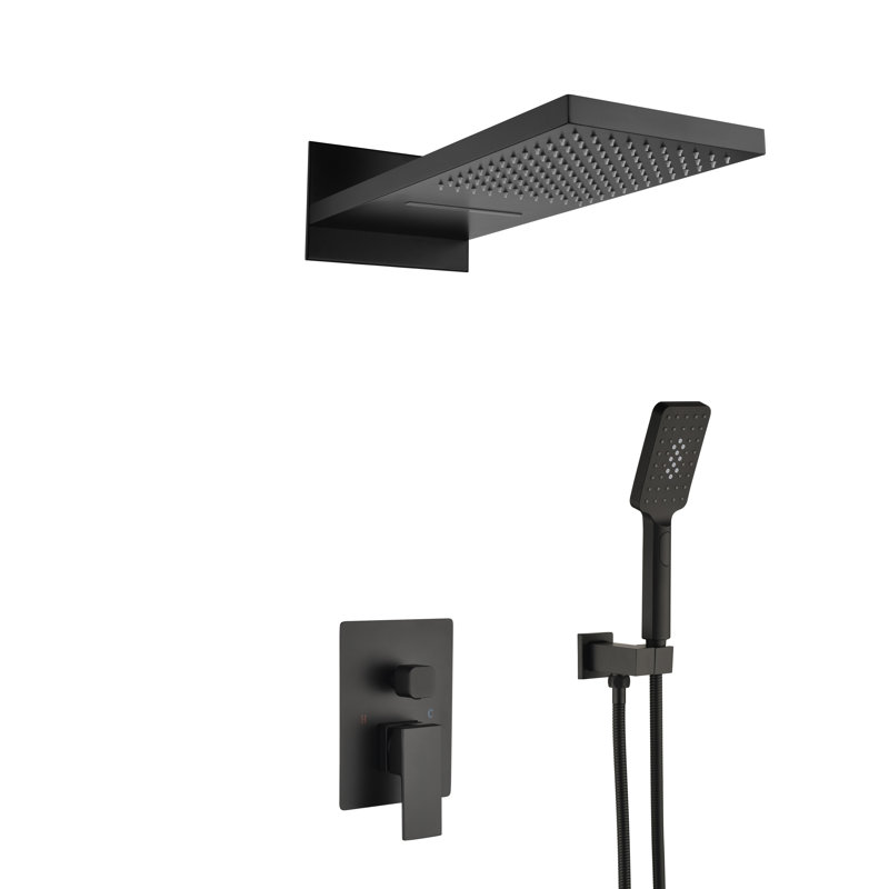 All-In-One Kit with Rough in-Valve, Matte Black