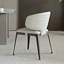 Ensemble de 2 chaises chiar courbées rembourrées
