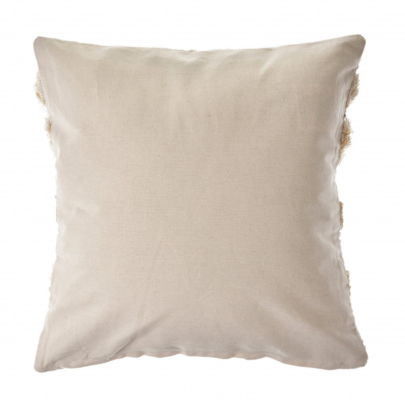 Insert de coussin réversible, Crème; gris; rayures dorées