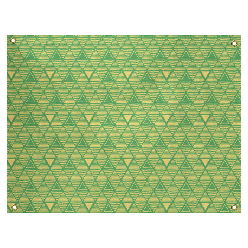 Tapisserie, H 59 po x l 80 po, Vert/jaune
