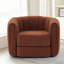 Fauteuil demi-tonneau pivotant rembourré de 37 po de large-1952703886