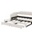 Twin XL To King Extendable Upholstered Daybed With Drawers And LED Light-348767122