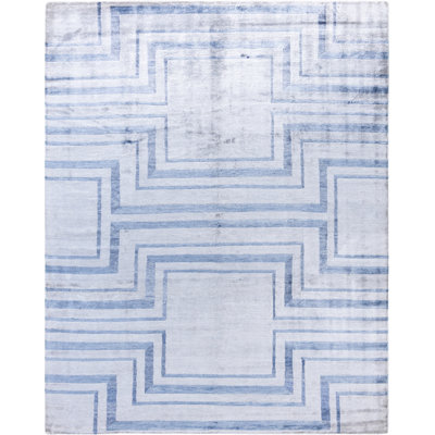 Overdyed One-of-a-Kind Rectangle 8'3" X 10'4" Hand Knotted Area Rug
