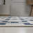 Kaliee Modern Geometric Tile Pattern Navy/Cream Indoor/Outdoor Rug-1696233744