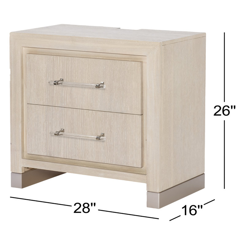 Table de chevet 2 tiroirs Banji