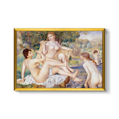 Les grands baigneurs (Les Grandes Baigneuses), 1884-1887 - Pierre-Auguste Renoir - Toile encadrée sur mesure