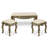 3 - Piece Marble Top Living Room Table Set