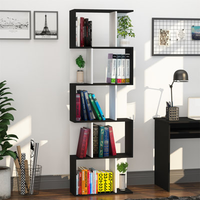 184.5cm H x 60cm W Geometric Bookcase