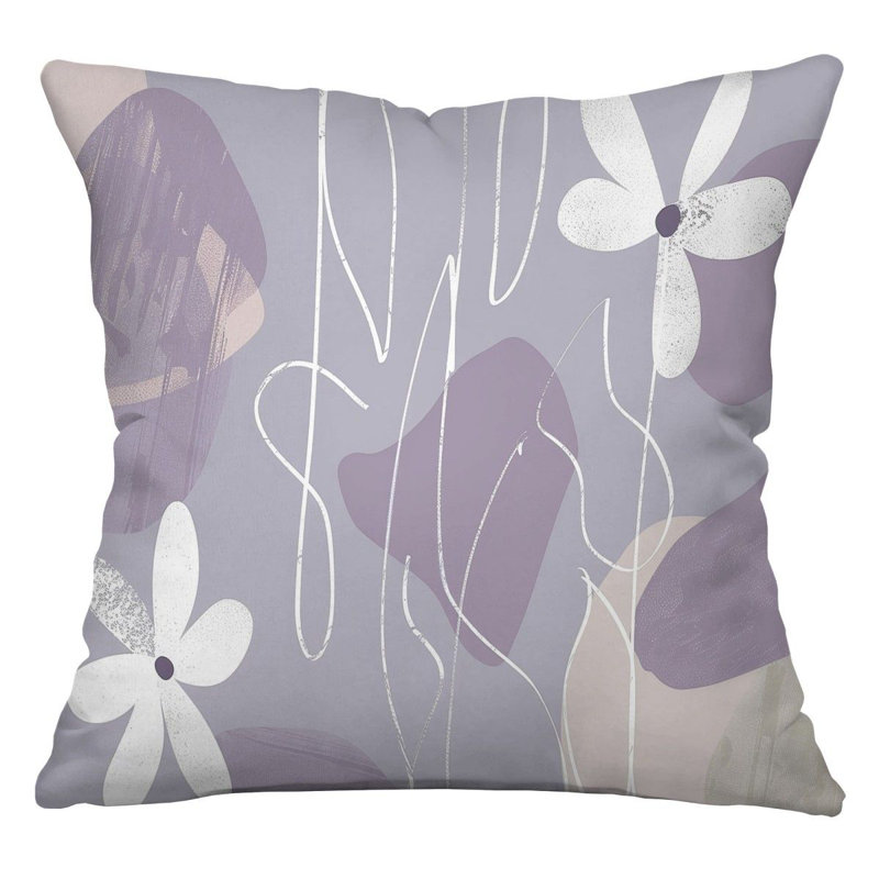 Coussin décoratif réversible en mélange de coton Botanical Cool, H 20 po x l 20 po