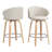 Swivel Upholstered 26" Bar & Counter stool with  Wood Frame-1985416857
