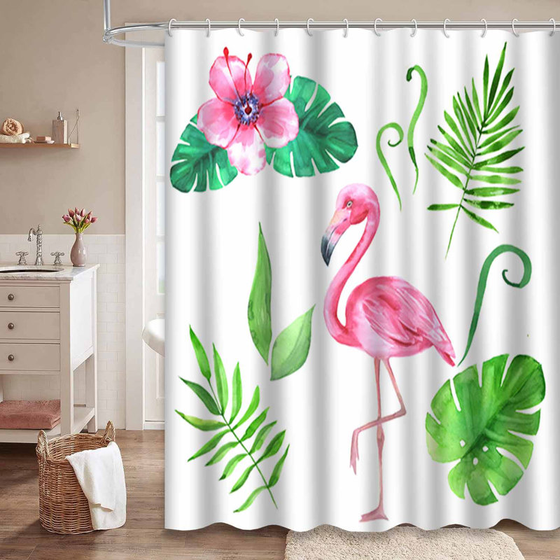 Rideau de douche avec 12 crochets, L 72 po x l 84 po