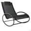 Chaise longue de piscine, chaise longue berçante d'extérieur pour bronzer, piscine, plage, véranda avec coussin et filet, chaise berçante de bronzage