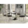 - Person Glass Top Pedestal Dining Set