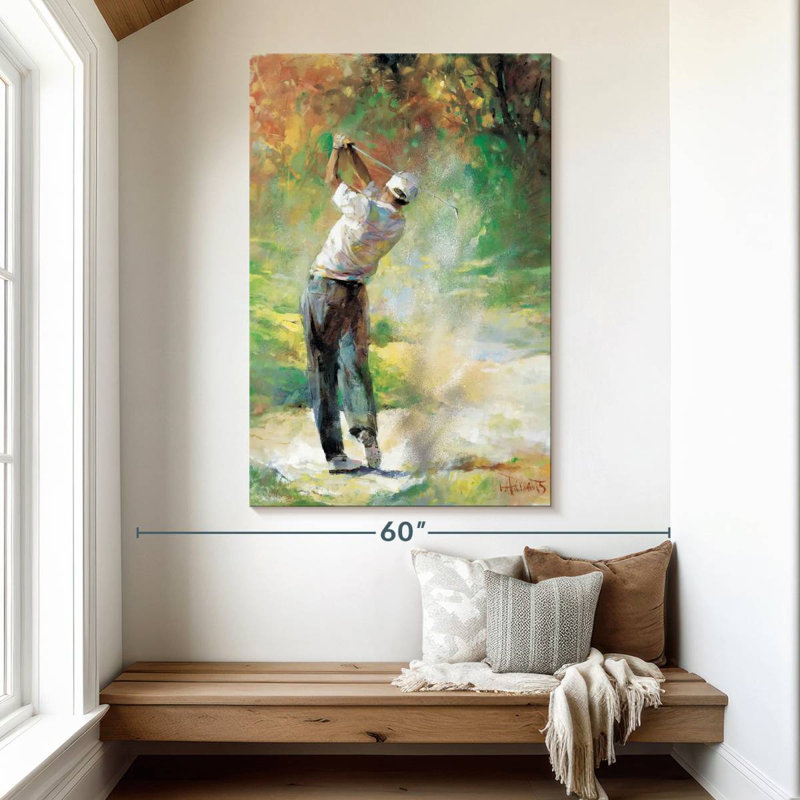 Sirci, une journée parfaite pour le golf, H 51 po x l 34 po