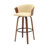 Boeschen Swivel Counter or Bar Height Upholstered Bar Stool with Arms and Footrest in Wood-1987370480-1987370483