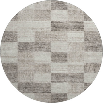 Premium Machine Washable Krause AMF1139 Geometric Rug