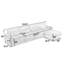 Canapé modulaire moderne à 4 places en velours côtelé Compression