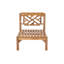 Chaise longue sans accoudoirs en teck avec coussins Sunbrella Monterey-94409888