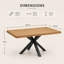 Metal Base Dining Table