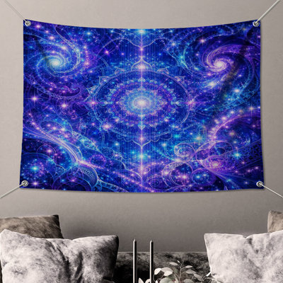 Intricate Cosmic Mandala Wall Tapestry - Mandala Wall Decor