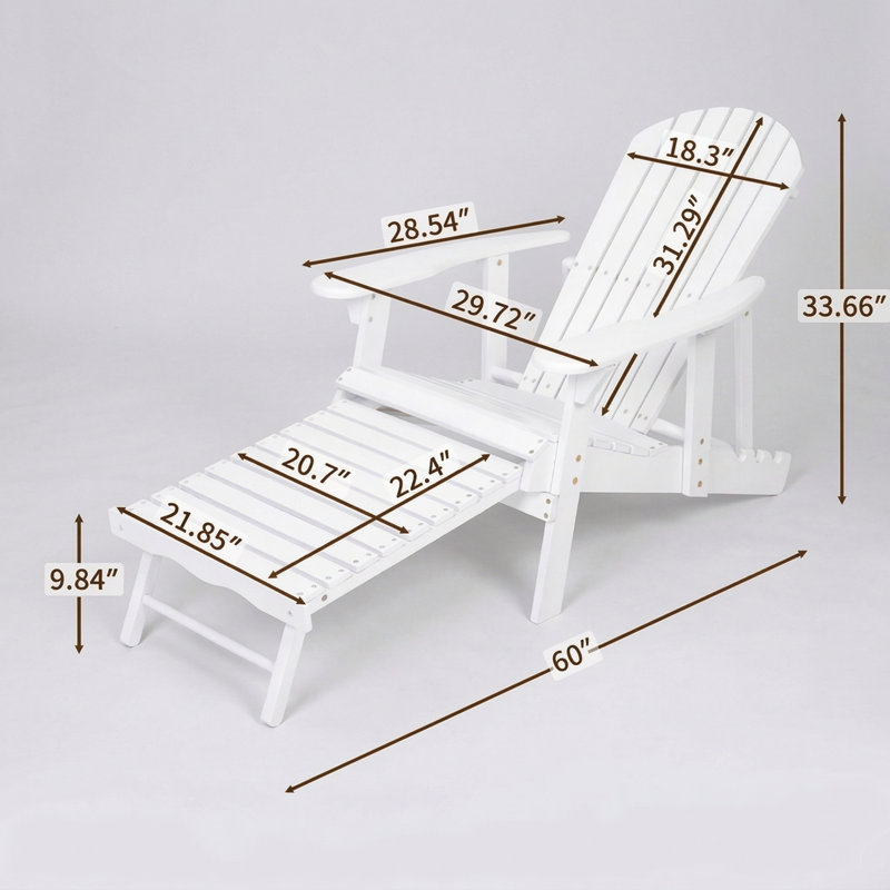 Adirondack Chair, White