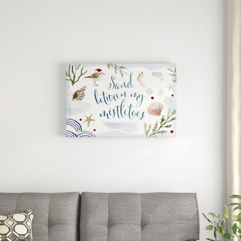 Sun-Kissed Christmas Collection A by Victoria Barnes - Typography Print, 51cm H x 76cm W, Wrapped Canvas