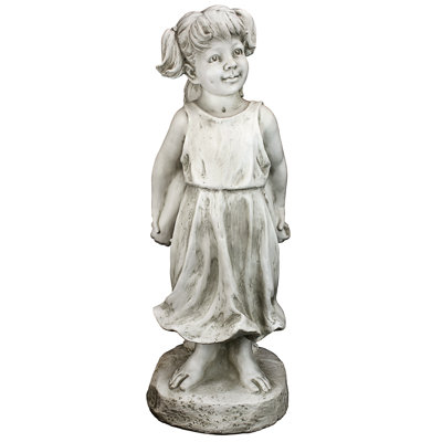 Back to Back Brother and Sister Children Statue