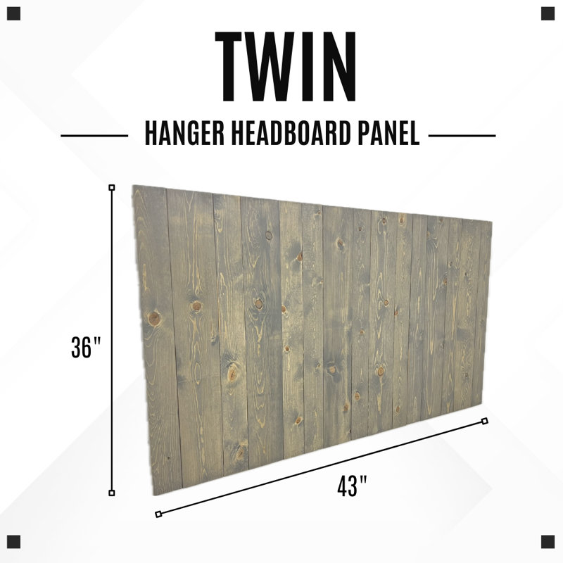 Eurielle Solid Wood Headboard, Twin