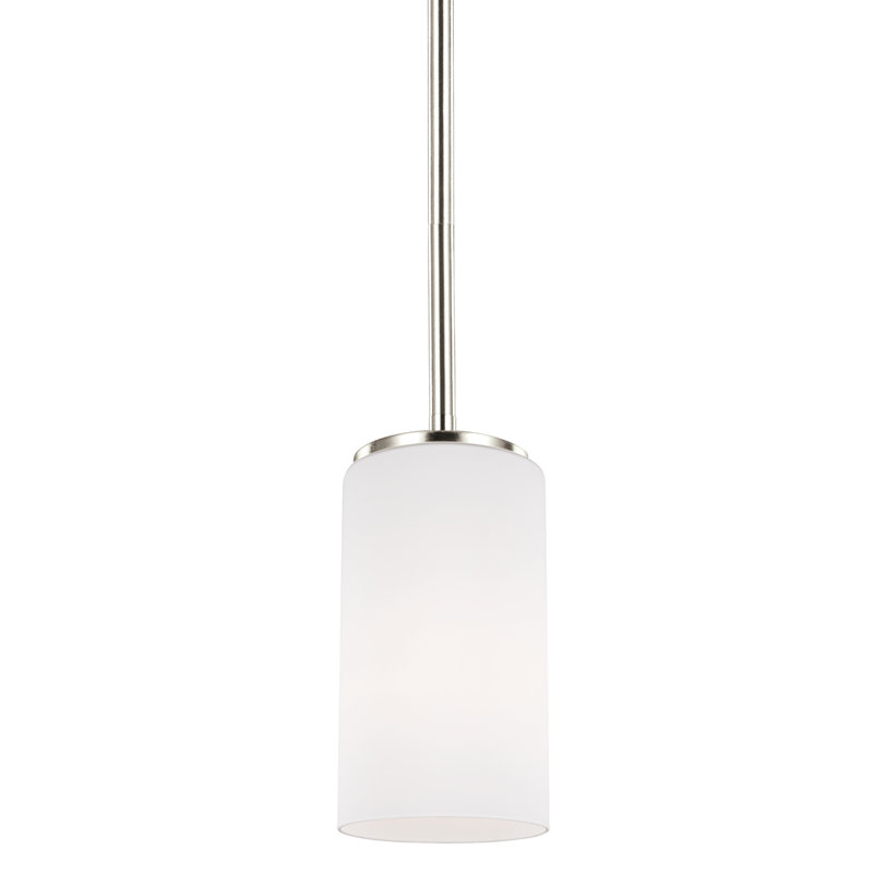 Alturas One Light Mini-Pendant from Generation Lighting , Brushed Nickel