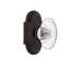 Cottage Plate with Oval Fluted Crystal Door Knob-1154006268