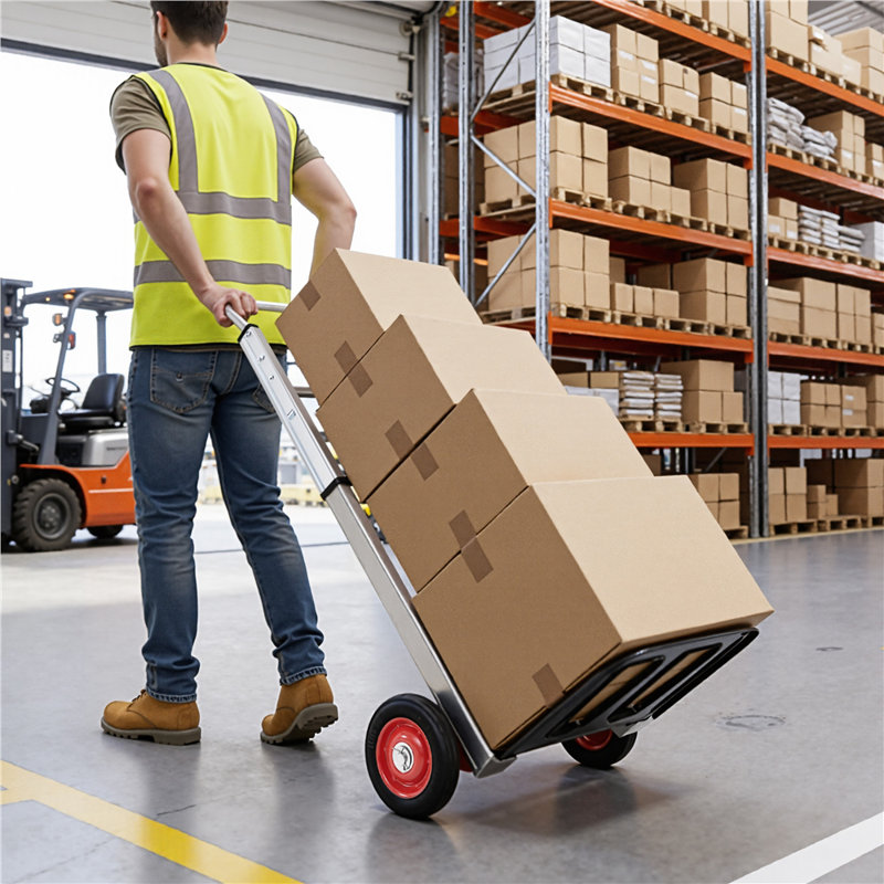 Folding Sack Truck on Wheels