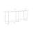 EIFFEL CONSOLE TABLE - ANTIQUE BRASS-1915089658