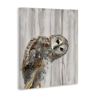Toile «Peeking Owl's Gaze», conception de Patti Mann