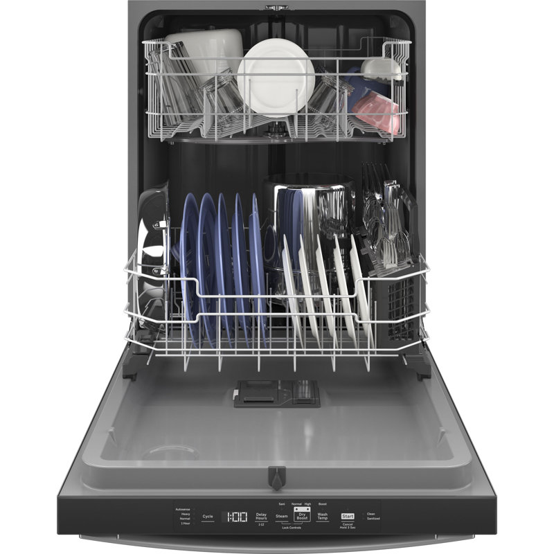 24" 52 dBA Built-In Digital Control Dishwasher, Stainless Steel