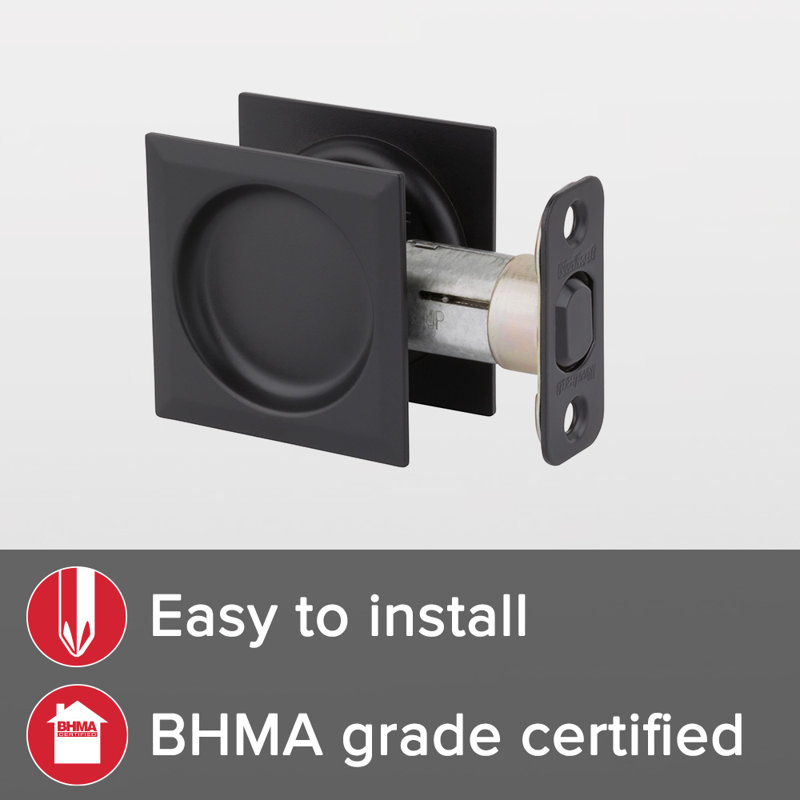 Square Passage Pocket Door Hardware