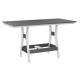 Berlin Gardens Harbor Regular Top With White Base Rectangular Bar Table
