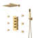 12 Inch Thermostatic Wall Mounted Rainfall Shower System with Rough-in Valve