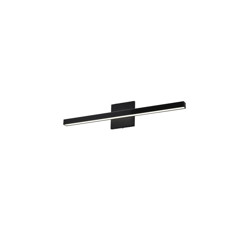 Éclairage pour salle de bain 1 lumière DEL à intensité variable Tedder, Noir mat