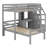Loft Bed With A Stand-Alone Bed, Storage Staircase, Desk, Shelves And Drawers-1631963549