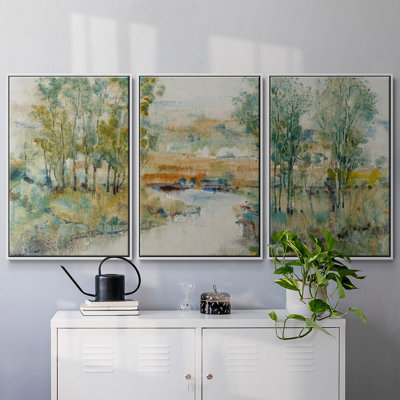 " Trees On The Creek II " 3 - Pieces