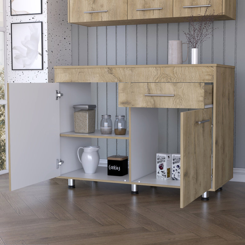 Commode rectangulaire 1 tiroir Macadamia