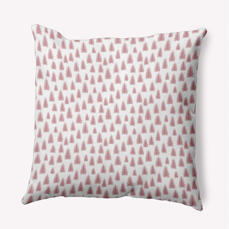 Coussin décoratif géométrique intérieur / extérieur en polyester, 20 po x 20 po, Carré