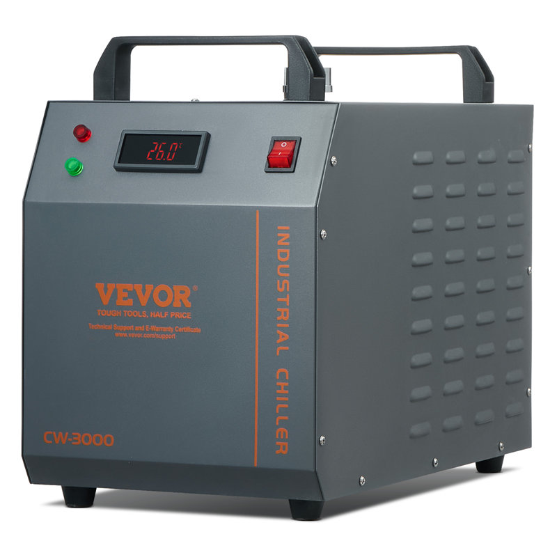 Refroidisseur d'eau industriel VEVOR, refroidisseur d'eau industriel refroidi à l'air 80W CW-3000