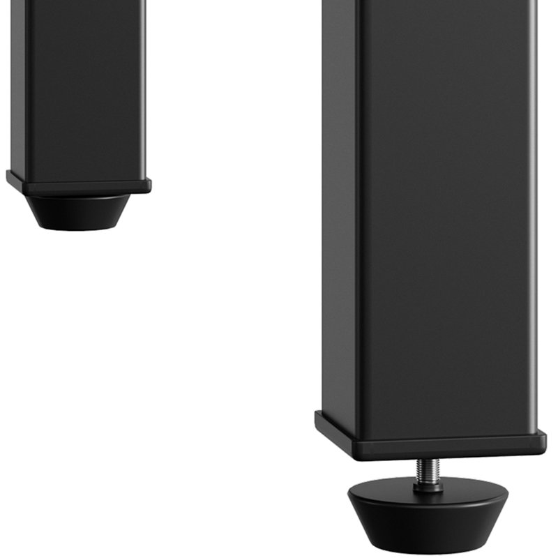 Armoire de rangement rectangulaire rectangulaire en PE - Buffet et console, Black