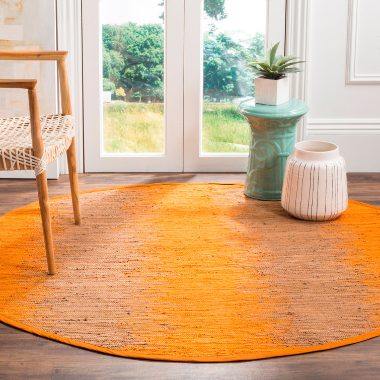Annia Hand Woven Cotton Abstract Rug