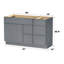Base de meuble-lavabo simple 51 po seulement-97679231