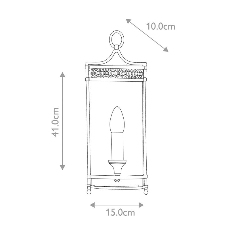 Bataan Flush Mounted Sconce, Dark Bronze