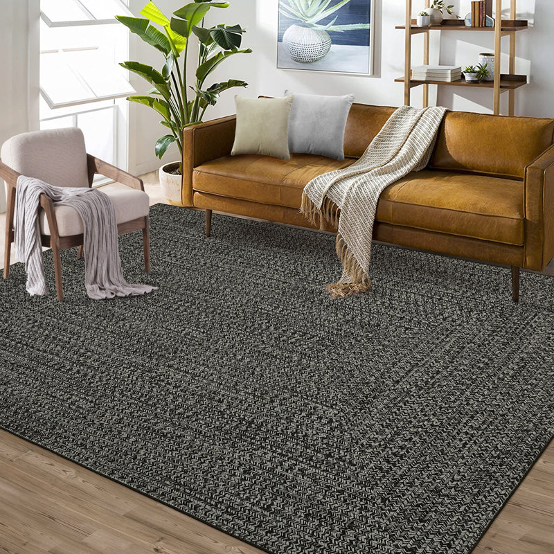 10x13 Washable Rug Area Rug for Living Room Non Slip Backing Modern Rustic Floor Carpet for Bedroom Dining Room Home Decor